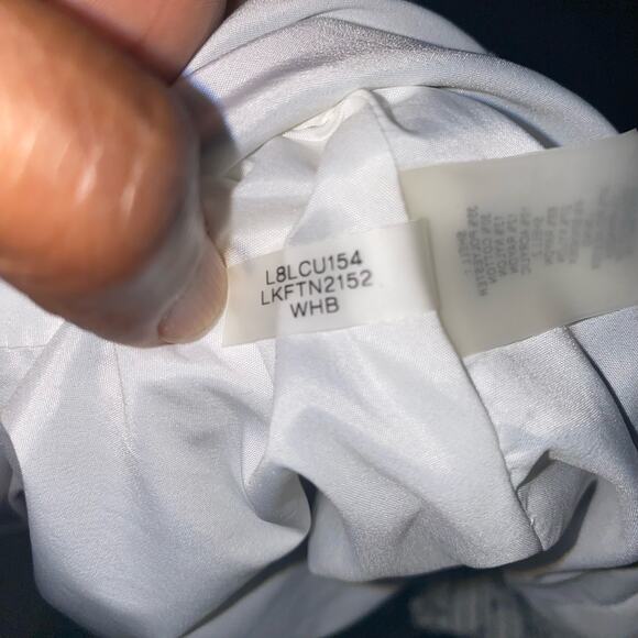 Karl Lagerfeld Paris White Fringe-Trimmed Tweed Zip Up Jacket Size Small - Picture 8 of 12